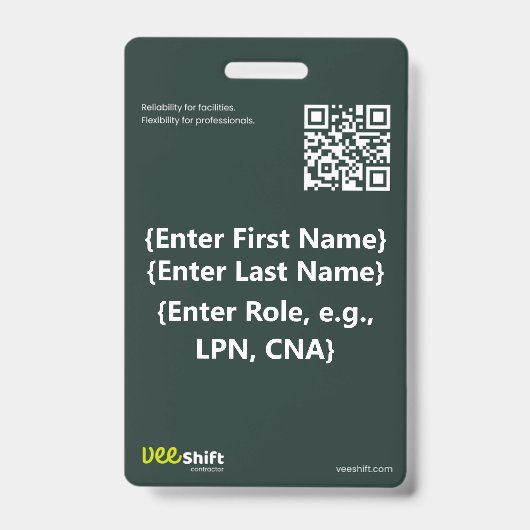VeeShift ID-badge Badge (Voorzijde)