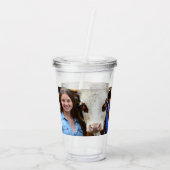 Veeshow Koefoto Aanpassen Acryl Drinkbeker (Achterkant)
