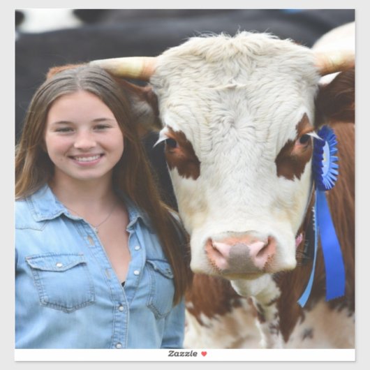 Veeshow Koefoto Aanpassen Sticker (Vel)