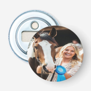 Veeshow Paard Foto Aanpassen Button Flesopener