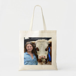 Veeshow Rund Foto Aanpassen Tote Bag