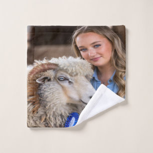 Veeshow Schaap Foto Aanpassen Bad Handdoek