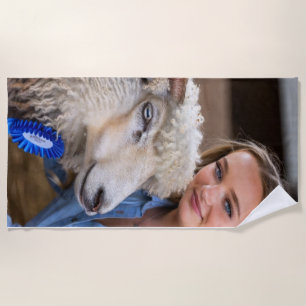 Veeshow Schaap Foto Aanpassen Strandlaken