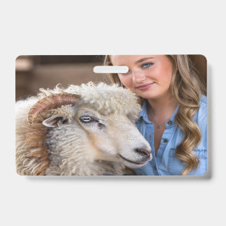 Veeshow Schapen Foto Aanpassen Badge