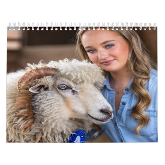 Veeshow Schapen Foto Aanpassen Kalender (Hoes)