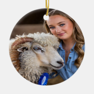Veeshow Schapen Foto Aanpassen Keramisch Ornament