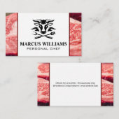 Veevlees Logo | biefstuk Visitekaartje (Voorkant / Achterkant)