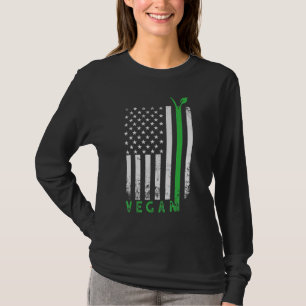 Veg, Amerikaans activist voor de rechten van vlagg T-shirt