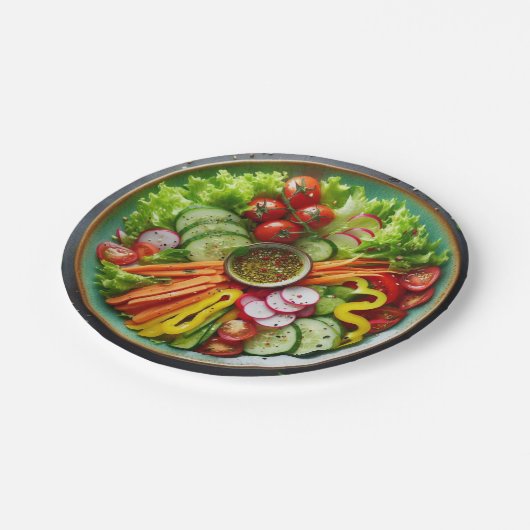 Veg Salad Paper Bord (Gekanteld)