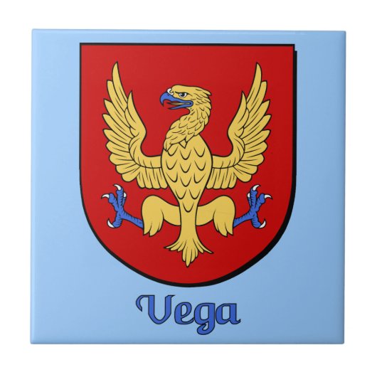 Vega Family Shield Decoratieve tegel Tegeltje (Voorkant)