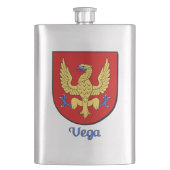 Vega Heraldic Shield Heupfles (Voorkant)