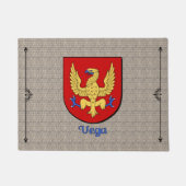 Vega Historisch Schild op Cobblestone Deurmat (Voorkant)