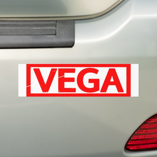 Vega Stempel Bumpersticker (Op auto)