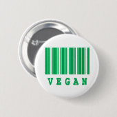 vegaanbarcodeontwerp ronde button 5,7 cm (Voorkant /achterkant)