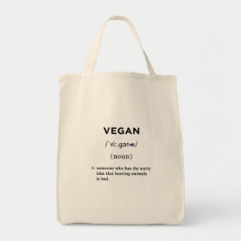 vegaandefinitie tote bag