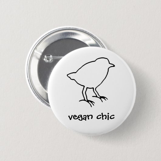 vegaankleurige knop ronde button 5,7 cm (Voorkant /achterkant)