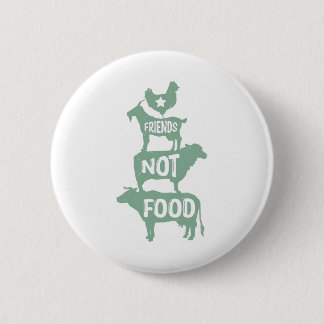 vegaanvegetariër voedsel veganfood biologisch ronde button 5,7 cm