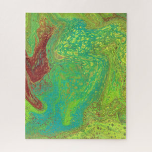 Vegabond Dreams 2 Unieke Abstract Groene Puzzel