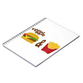 Vegaburger en friet notitieboek (Linkerzijde)