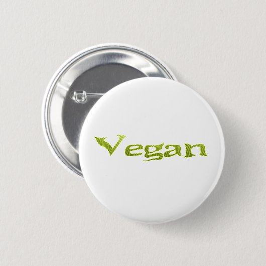 Vegan 1 ronde button 5,7 cm (Voorkant /achterkant)