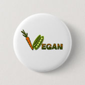 Vegan 2 ronde button 5,7 cm (Voorkant)