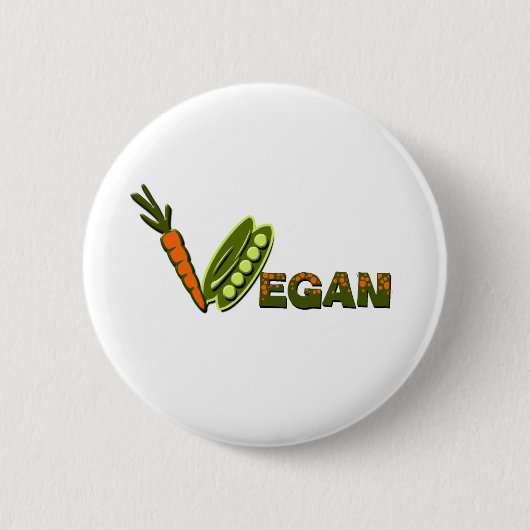 Vegan 2 ronde button 5,7 cm (Voorkant)