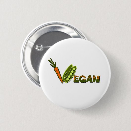 Vegan 2 ronde button 5,7 cm (Voorkant /achterkant)