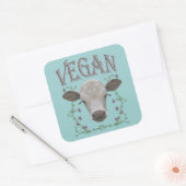 VEGAN - */* 3 VIERKANTE STICKER (Envelop)