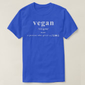 VEGAN A PERSOON DIE EEN T-SHIRT (Design voorkant)