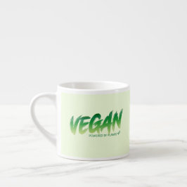 Vegan - aangedreven door Planten Espresso Kop