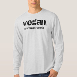 Vegan aangedreven door planten t-shirt