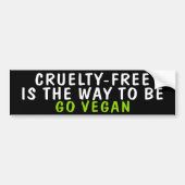 Vegan activisme bumpersticker (Voorkant)