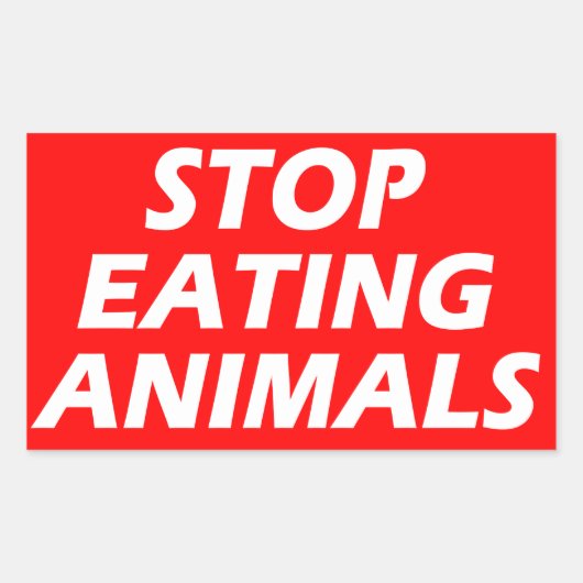 Vegan | Activisme Stickers | Bespaar de dieren (Voorkant)