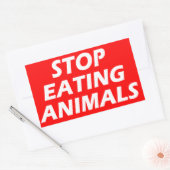 Vegan | Activisme Stickers | Bespaar de dieren (Envelop)