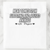 Vegan | Activisme Stickers | Bespaar de dieren (Tas)