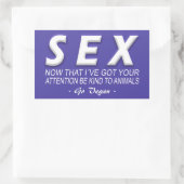 Vegan | Activisme Stickers | Bespaar de dieren (Tas)