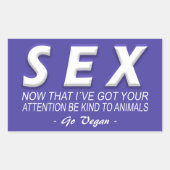 Vegan | Activisme Stickers | Bespaar de dieren (Voorkant)