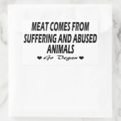 Vegan | Activisme Stickers | Bespaar de dieren (Tas)