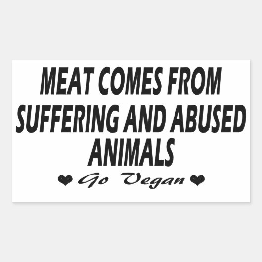 Vegan | Activisme Stickers | Bespaar de dieren (Voorkant)