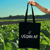 Vegan AF, minimalistisch Leaf Tote Bag