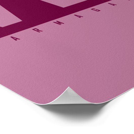 Vegan AF Pink Camo Pop Art Chicken Poster (Hoek)