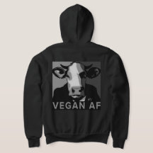 Vegan AF Pop Art-trui in Zwart en Wit