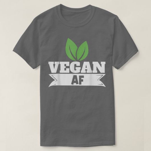 Vegan AF Vegetarian Plant Based Diet T-shirt (Design voorkant)