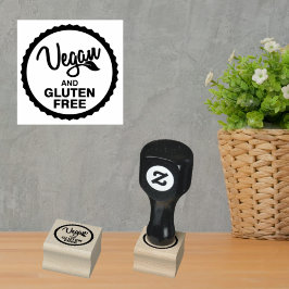 Vegan and Gluten Free Identification for Products, Rubberstempel