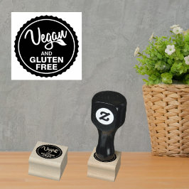 Vegan and Gluten Free Identification for Products, Rubberstempel