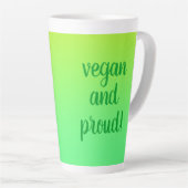 "Vegan and Proud" Latte Mok (Rechterhoek)