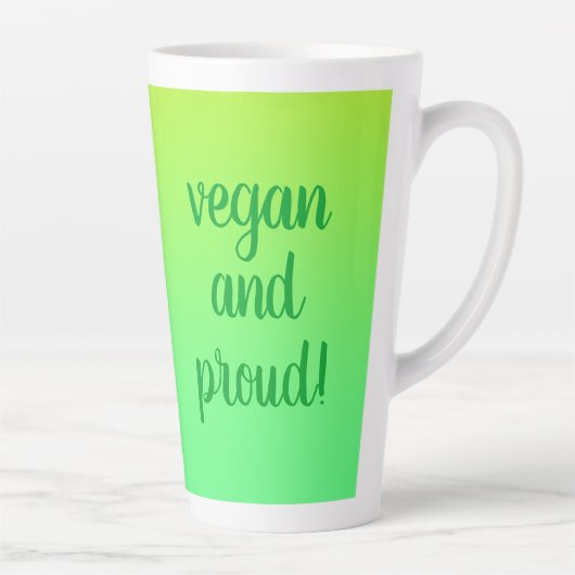 "Vegan and Proud" Latte Mok (Rechts)