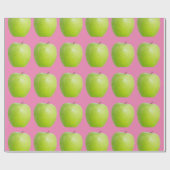 Vegan Apple Pattern for Vegetarian Fruit lover Cadeaupapier (Vlak)