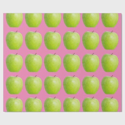 Vegan Apple Pattern for Vegetarian Fruit lover Cadeaupapier (Vlak)