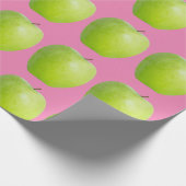 Vegan Apple Pattern for Vegetarian Fruit lover Cadeaupapier (Hoek)